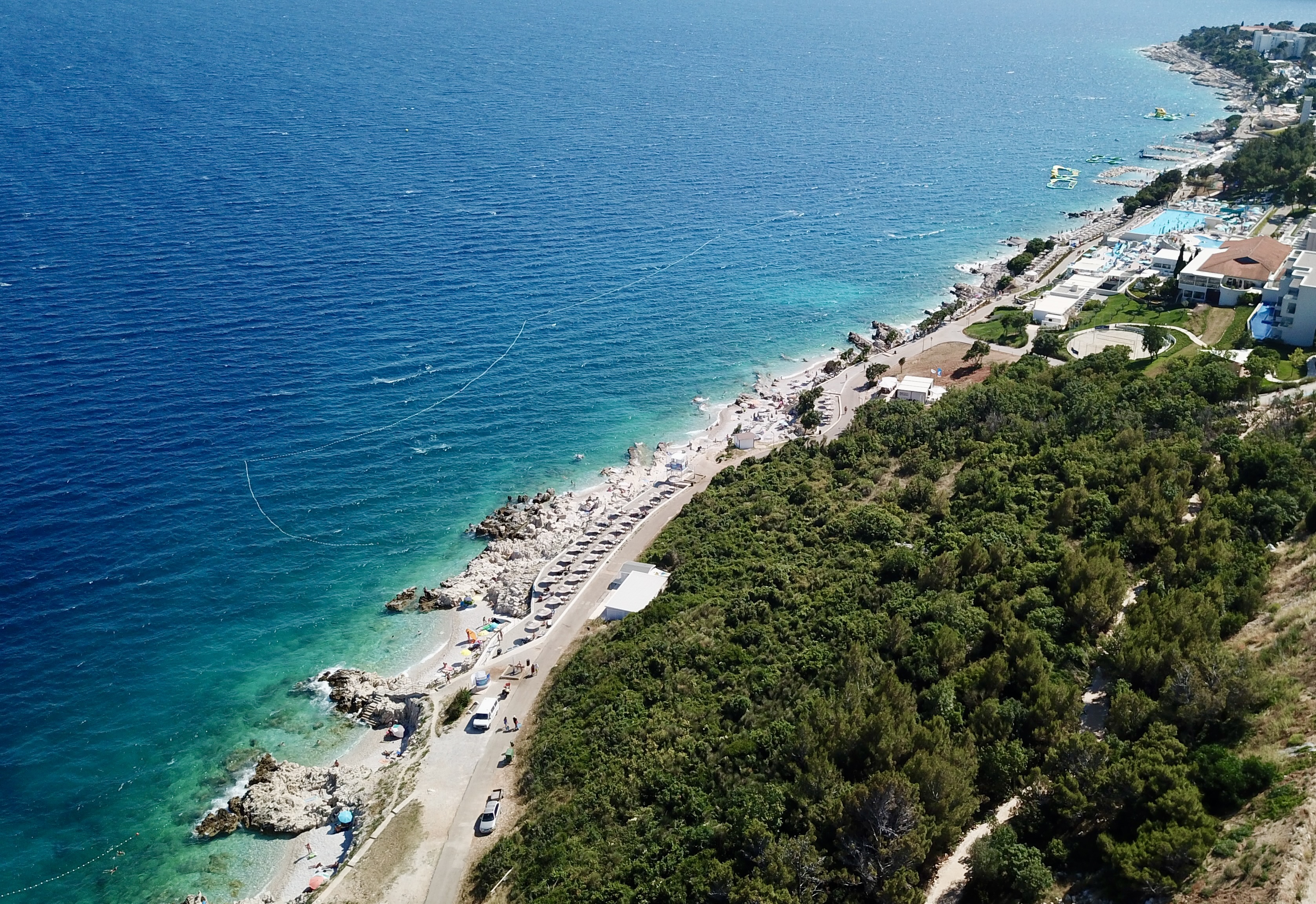 Plaže Girandella, Rabac